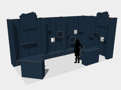 stand in cartone per fiere