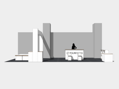 stand in cartone vista frontale