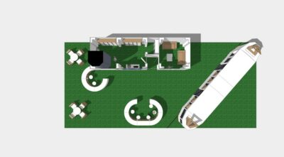 progettazione stand innovativo in cartone