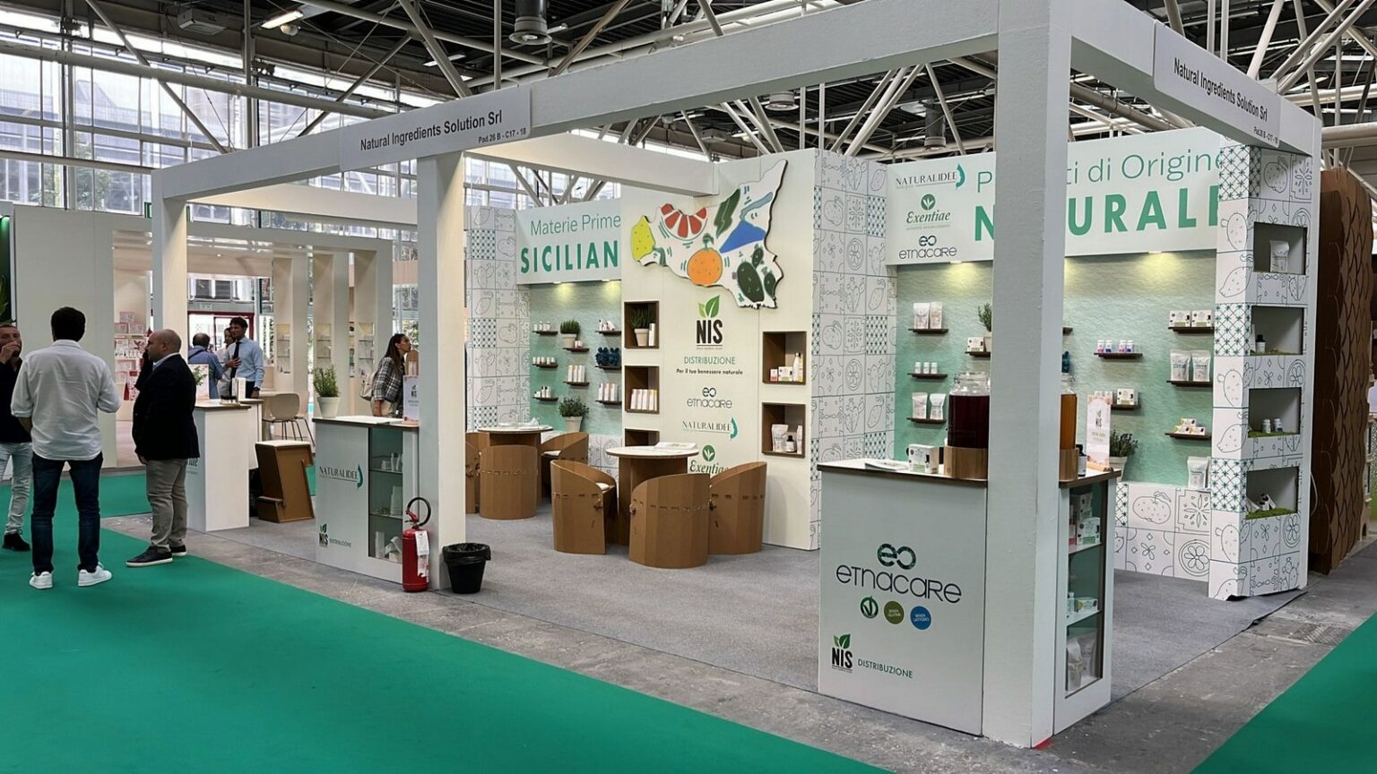 stand ecosostenibile in cartone