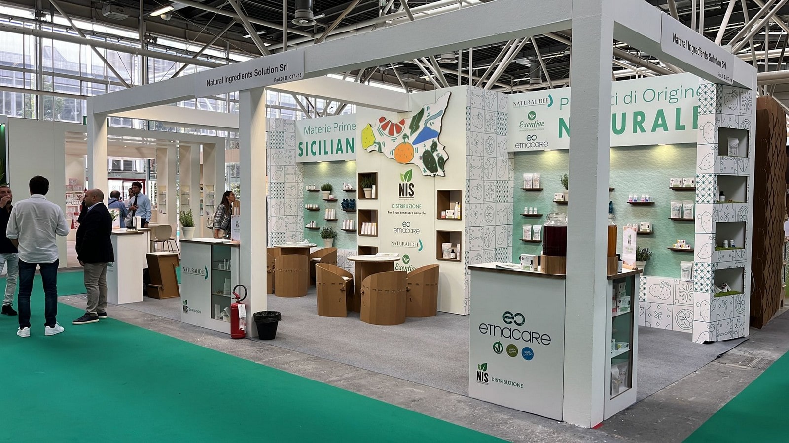 stand ecosostenibile in cartone