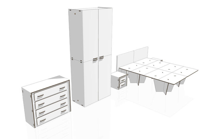 Kit zona notte Home Staging 3 Kit zona notte Home Staging 3