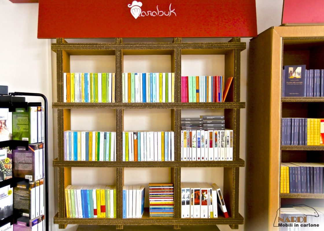 scaffali ecologici per librerie