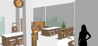 Progetto eco arredo ufficio