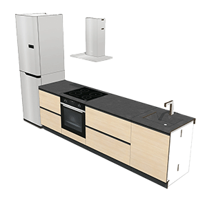 Kit cucina antracite