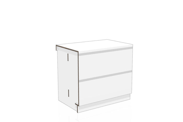 Modulo da 90 cassettoni stampato neutro