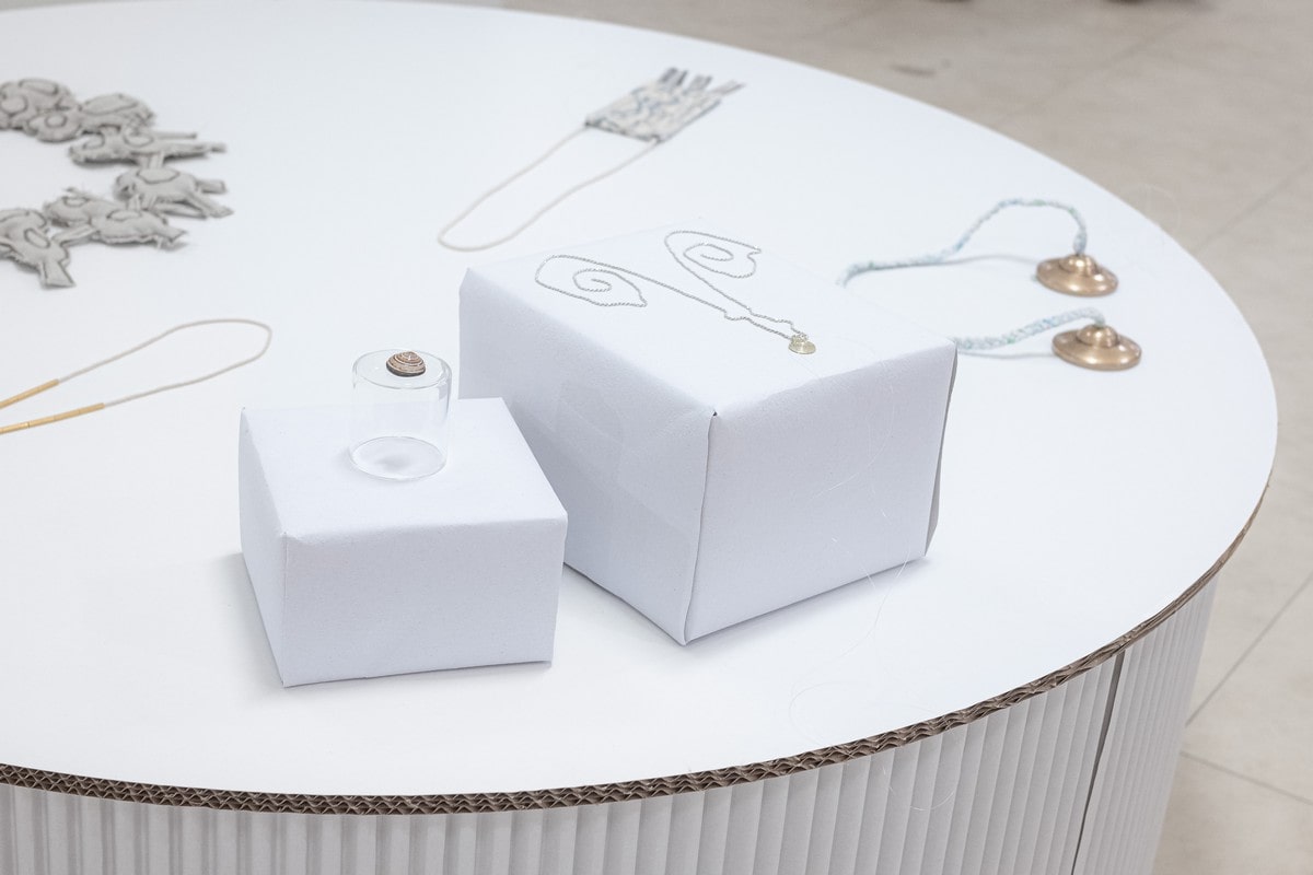 allestimento ecosostenibile in cartone