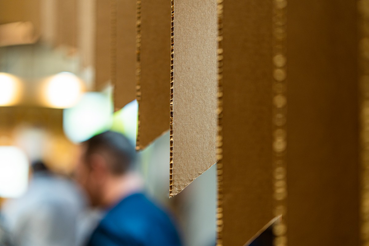 stand in cartone dettaglio