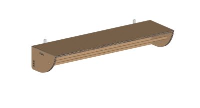 Gelè M 05 - Mensola appendiabiti in cartone