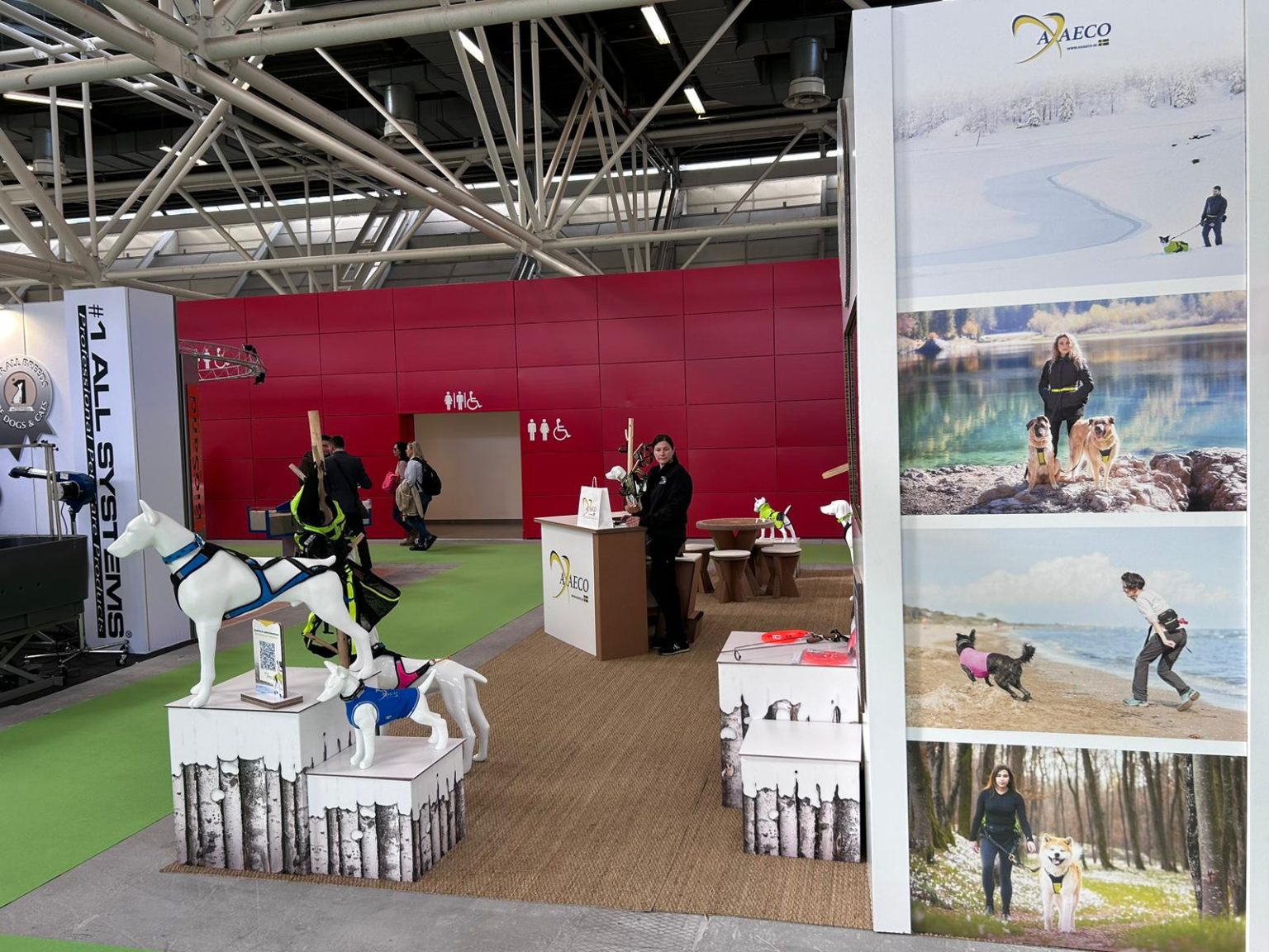 allestimento ecologico in cartone