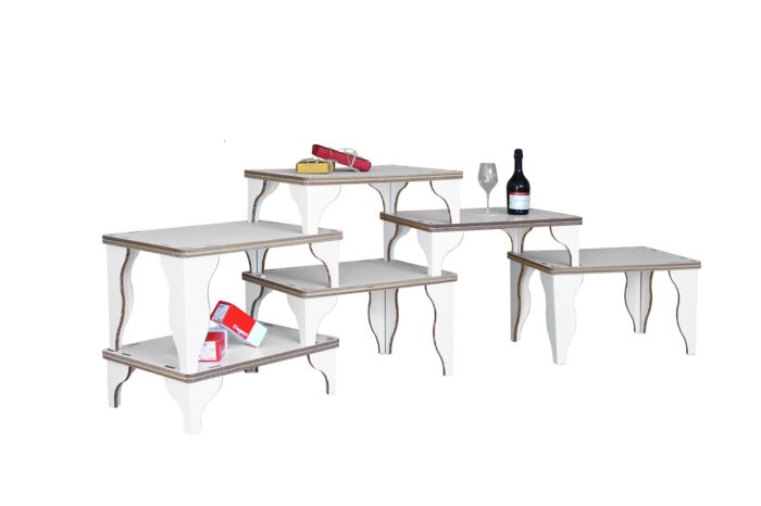 Espositore da vetrina in cartone 'Pian' Espositore da vetrina in cartone 'Pian'