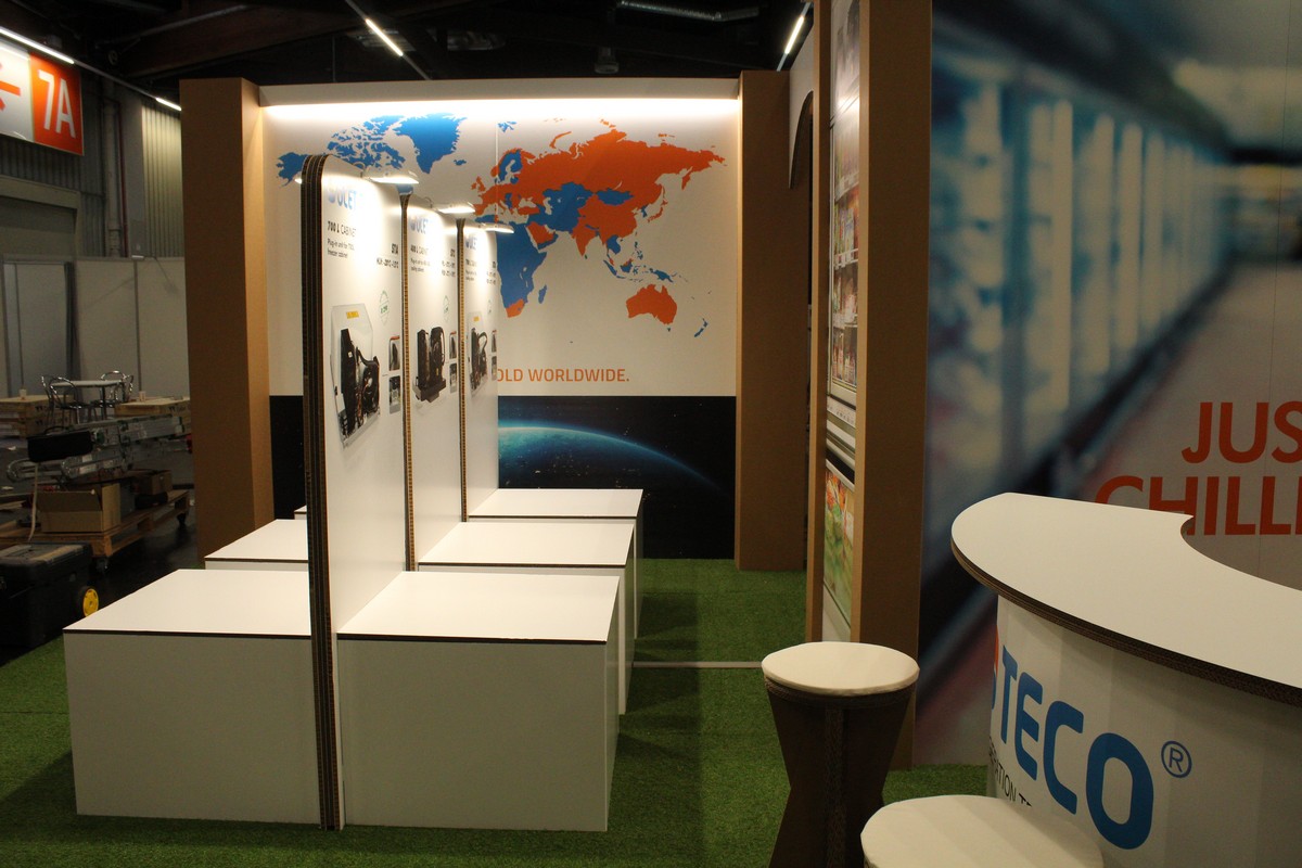 stand fieristico in cartone