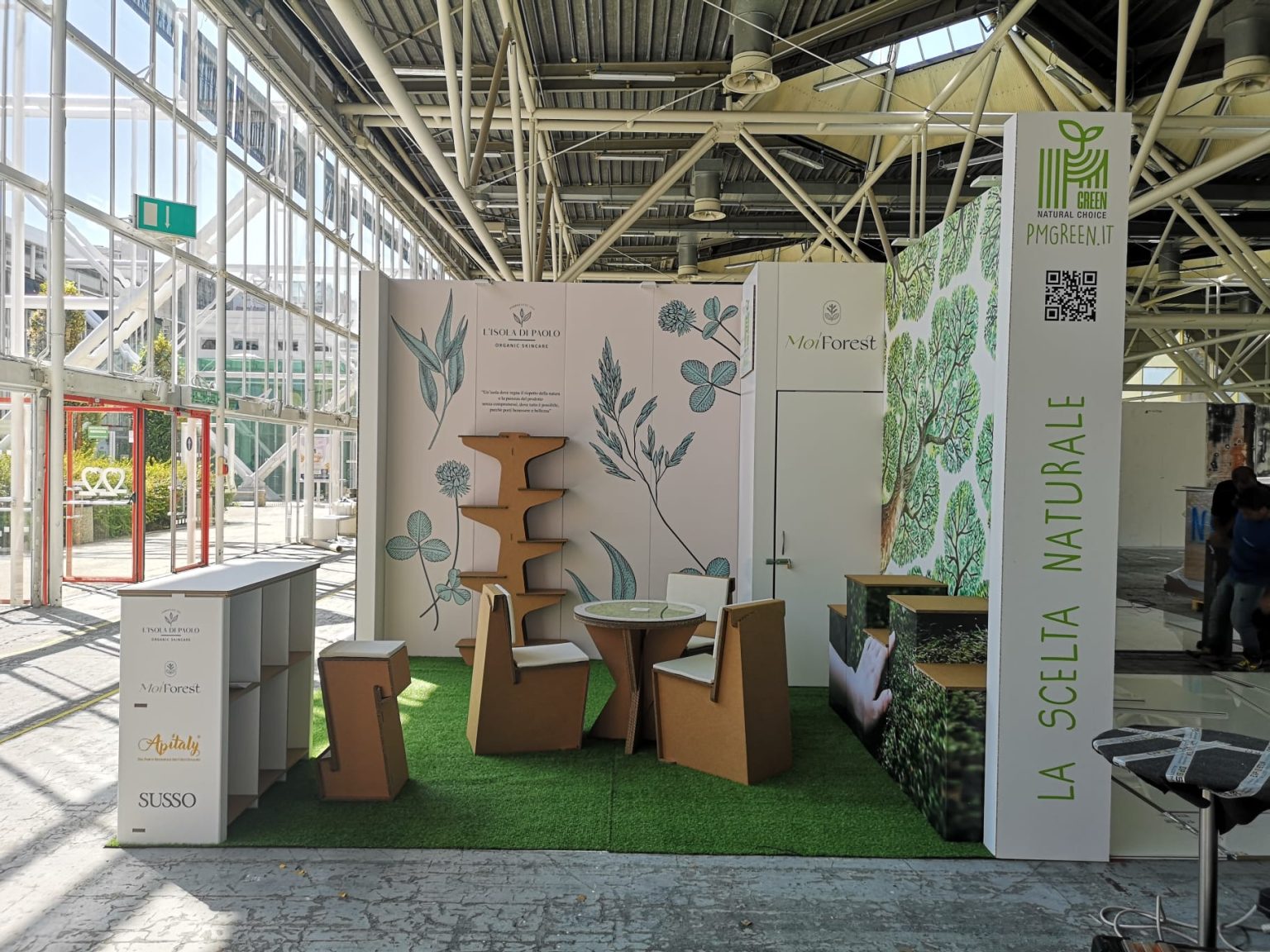 stand in cartone per fiera