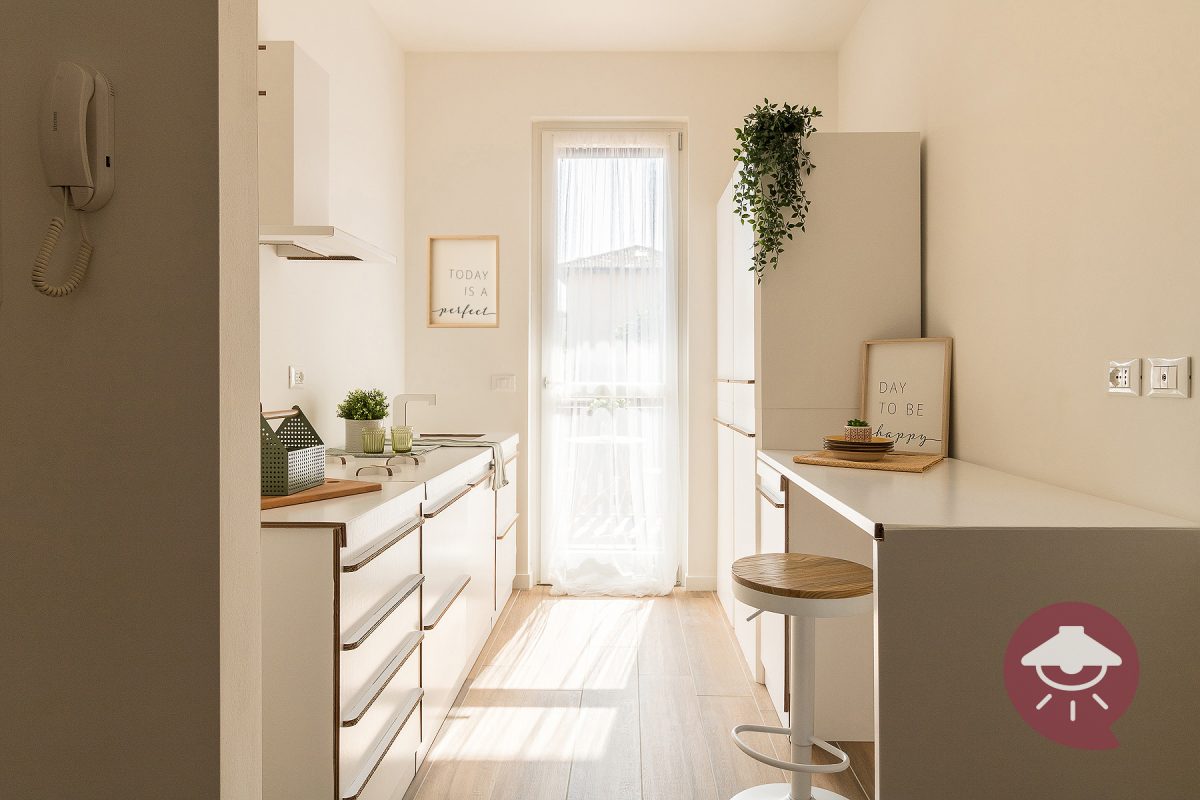 cucina vista dopo allestimento