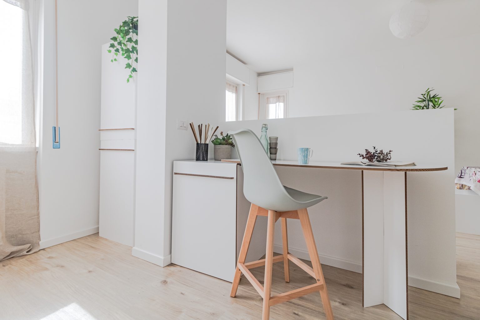 cucina in cartone home staging