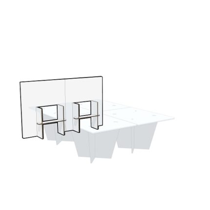 Testiera in cartone letto a una piazza e mezzo