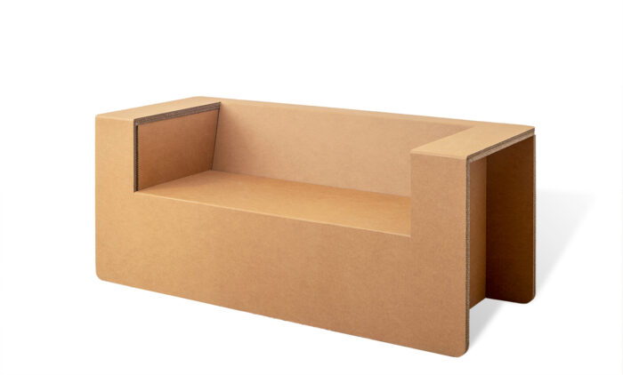 Divano in cartone a montaggio rapido 'Golliaz Plus E'