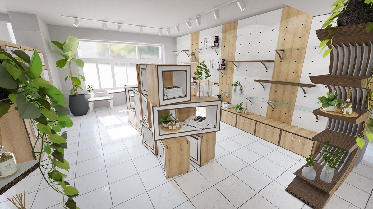 arredo negozio finiture ecologiche