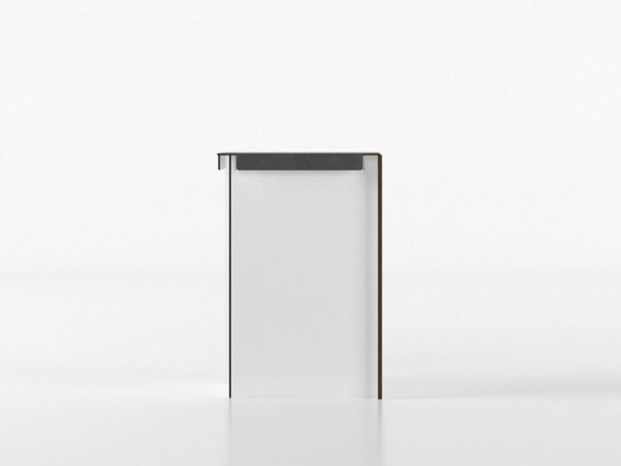 Cucina Pop Up Fronte Gres Top Antracite Base larga 60 Angolare