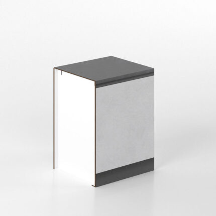 Cucina Pop Up Fronte Gres Top Antracite Base larga 60 con Anta