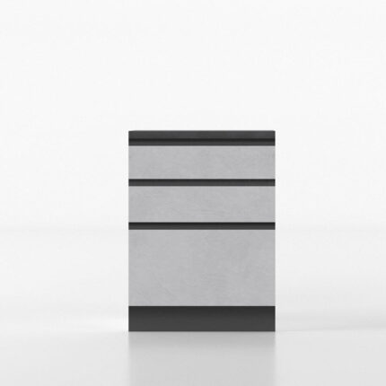 Cucina Pop Up Fronte Gres Top Antracite Base da 90 Cassettoni
