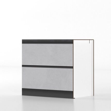 Cucina Pop Up Fronte Gres Top Antracite Modulo Base da 90