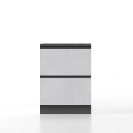 Cucina Pop Up Fronte Gres Top Antracite Base larga 60 con piano Snack