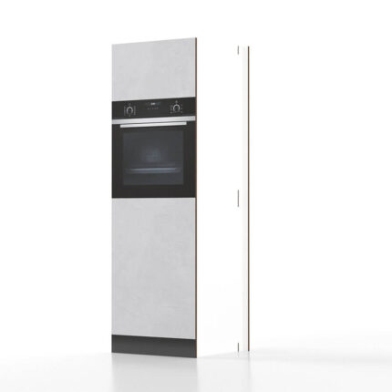 Cucina Pop Up Fronte Gres Top Antracite Colonna da 60 con Forno