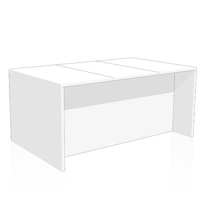 Cucina Moderna In cartone Bianco Lia