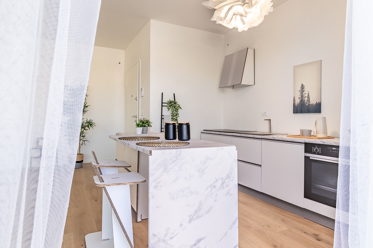 isola in cartone per cucine