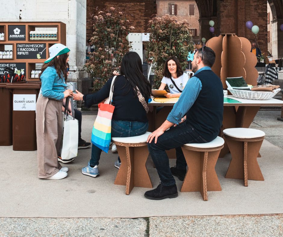 allestimento ecosostenibile per eventi