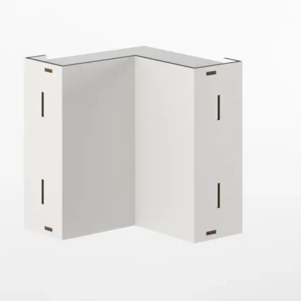 pensile angolare 60 cm grigio/marmo