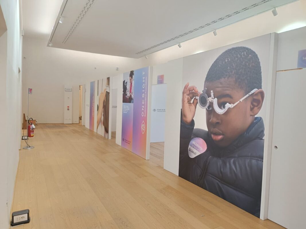 allestimento temporaneo Essilor Luxottica Foundation