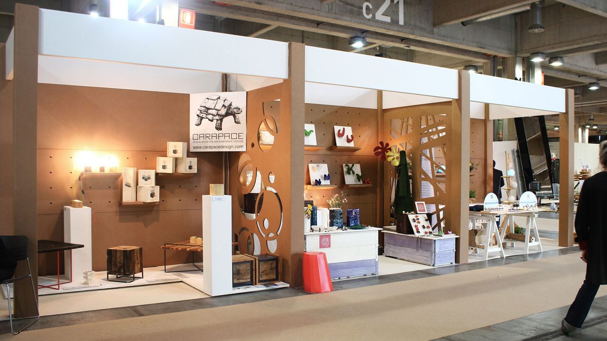 allestimento fiera in cartone